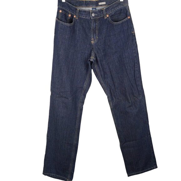 Polo Ralph Lauren 15941 Mens Jeans Size 18 Dark Wash Straight Leg 100% Cotton De